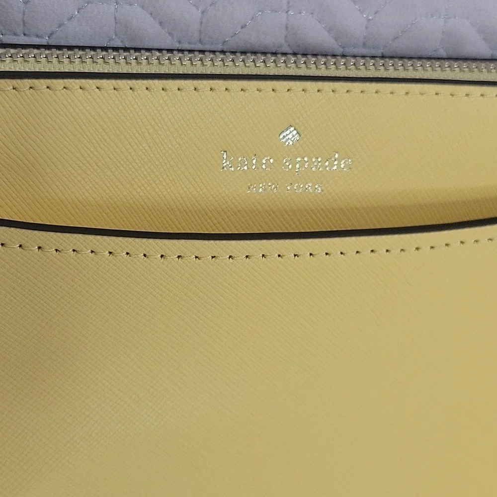 Kate Spade Butter Yellow Crossbody Bag with Minimalist Design NWT